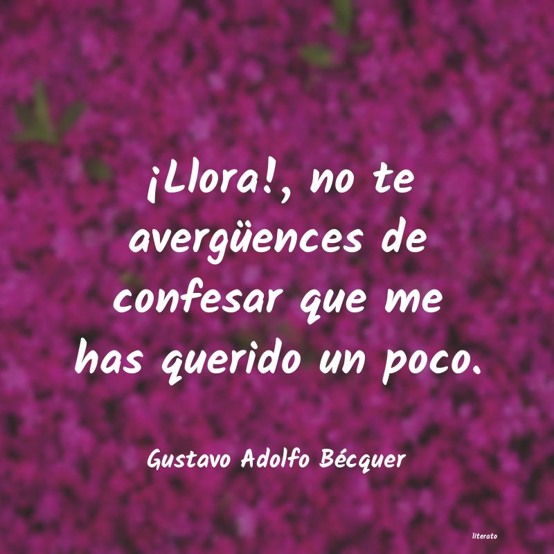 Frases de Gustavo Adolfo Bécquer