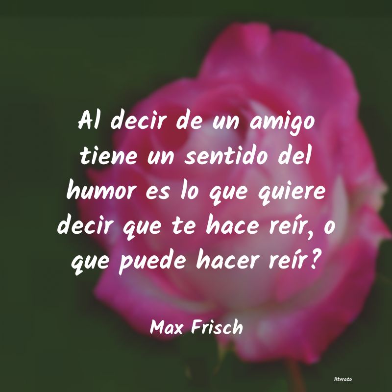 Frases de Max Frisch