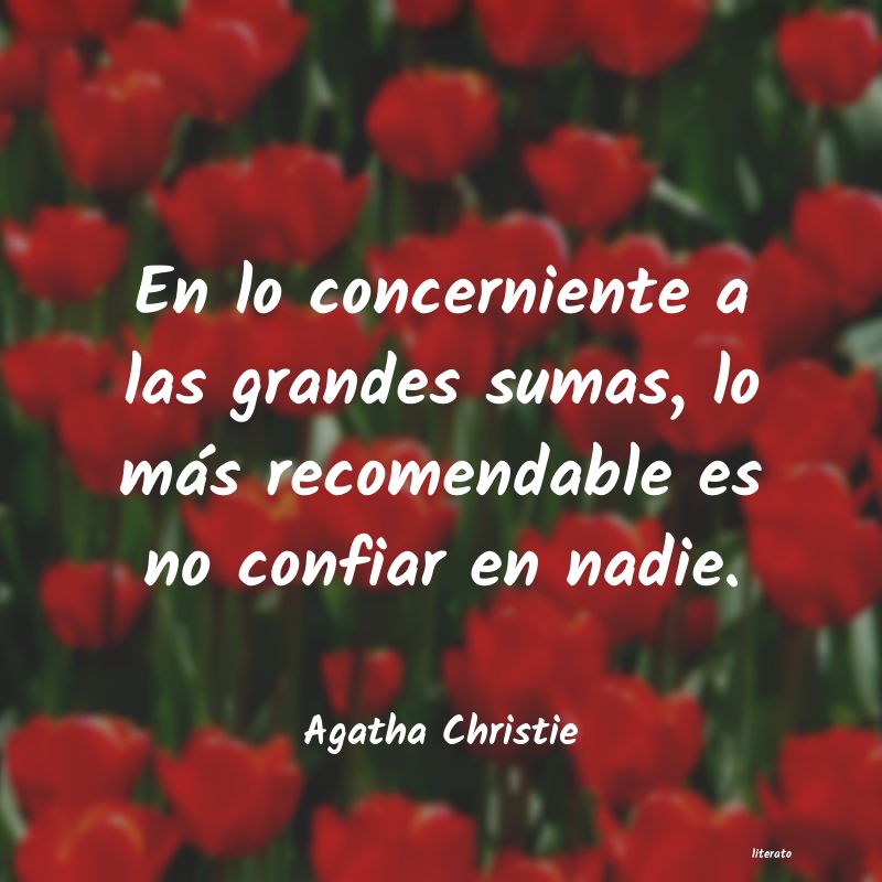 frases de Agatha Christie