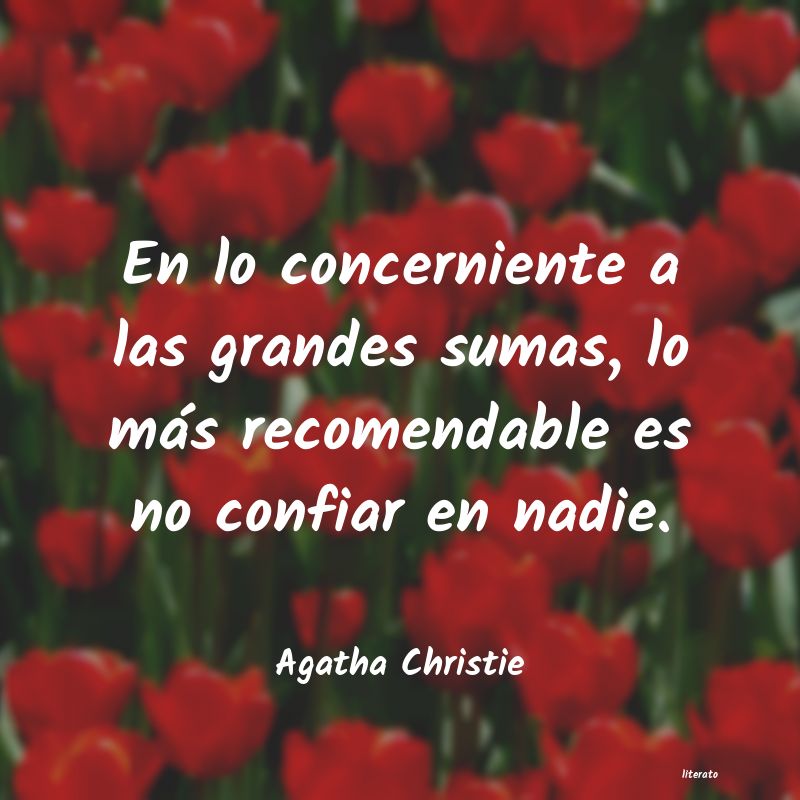 Frases de Agatha Christie