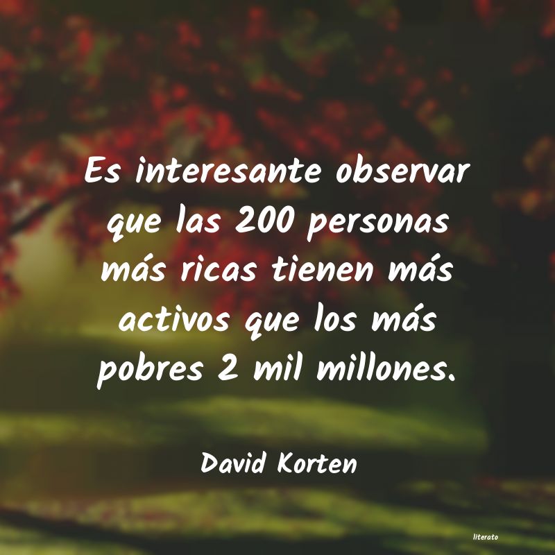 frases de David Korten