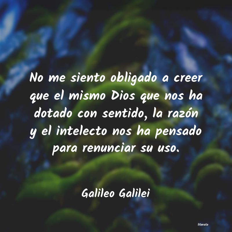 frases de Galileo Galilei