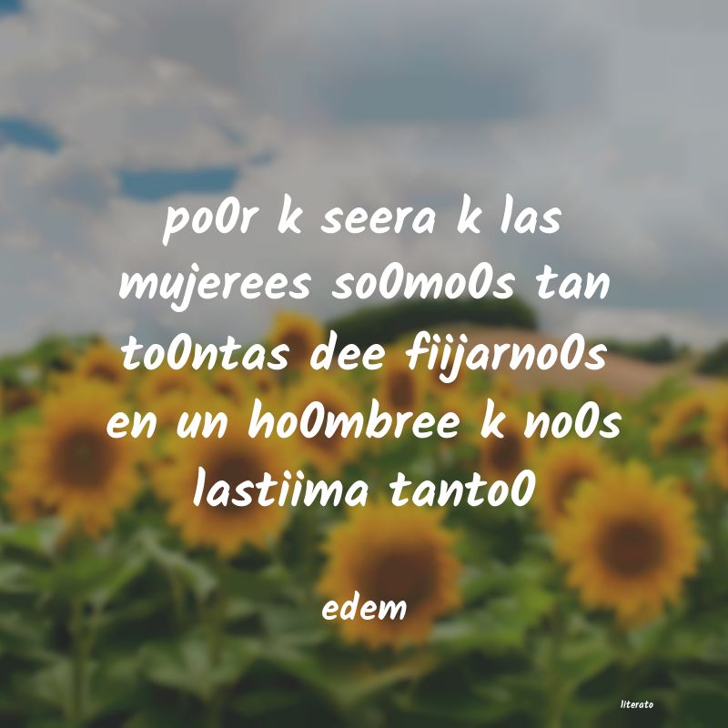 Frases de edem