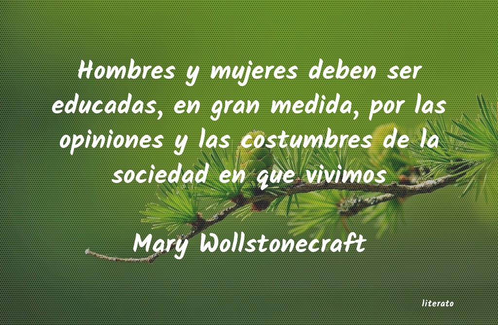 frases de Mary Wollstonecraft