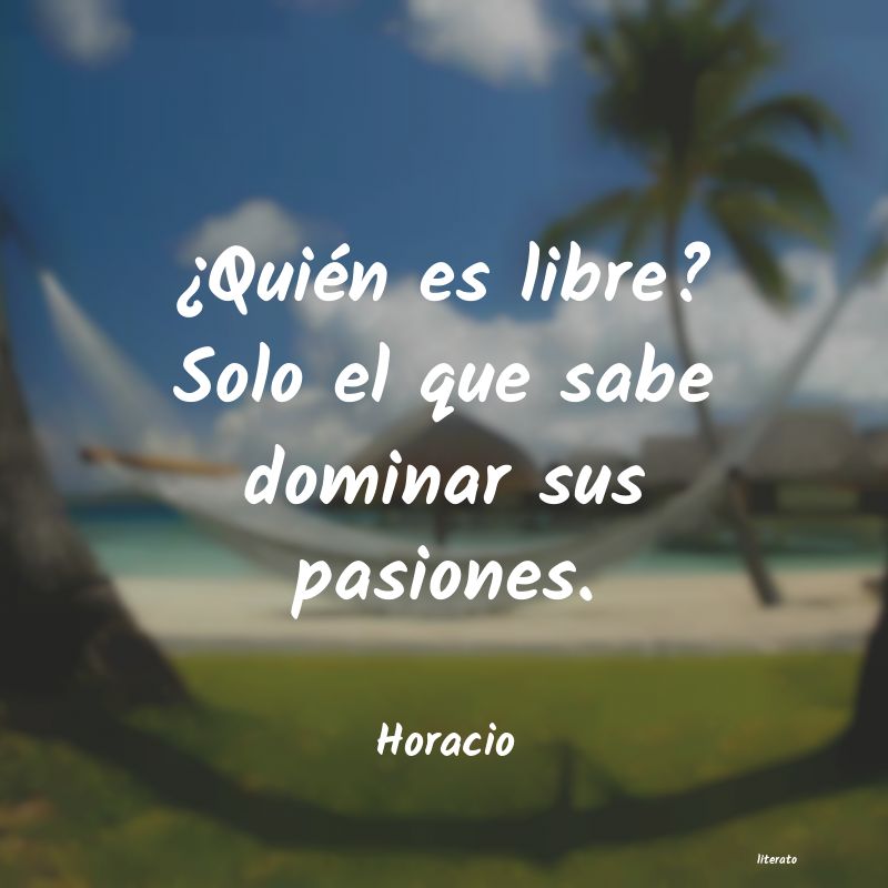 frases de Horacio