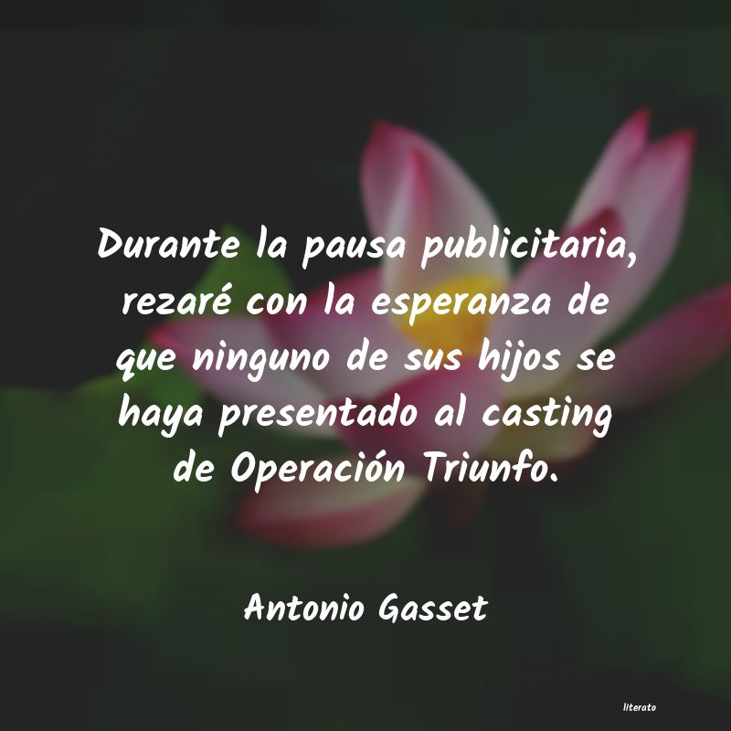 frases de Antonio Gasset