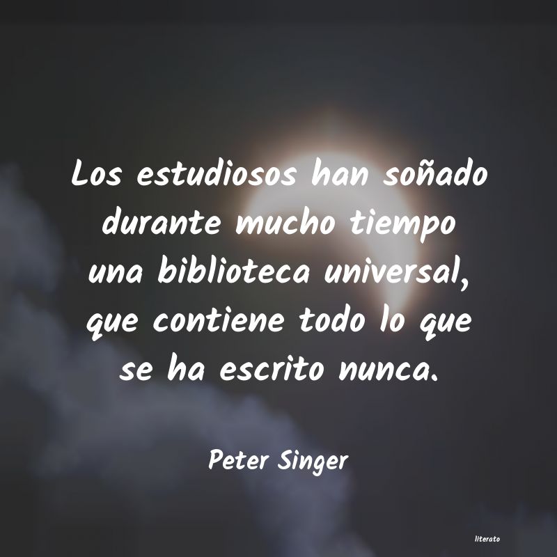 Frases de Peter Singer