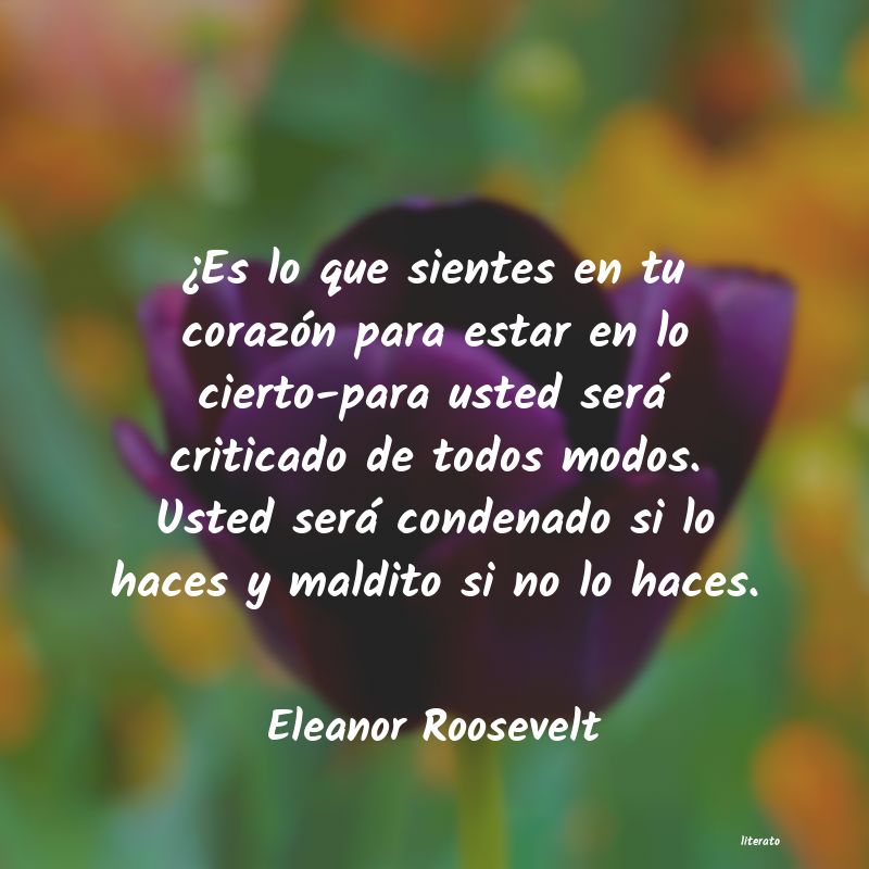 Frases de Eleanor Roosevelt