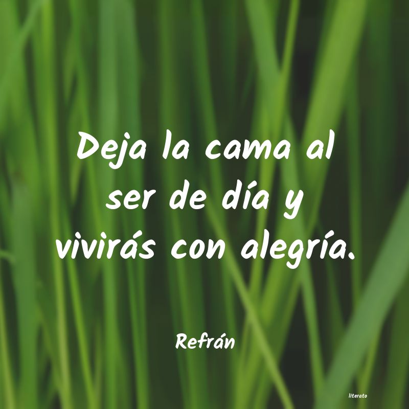 Frases de Refrán