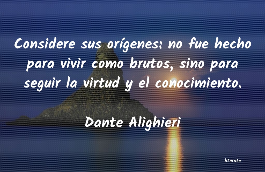 frases de Dante Alighieri