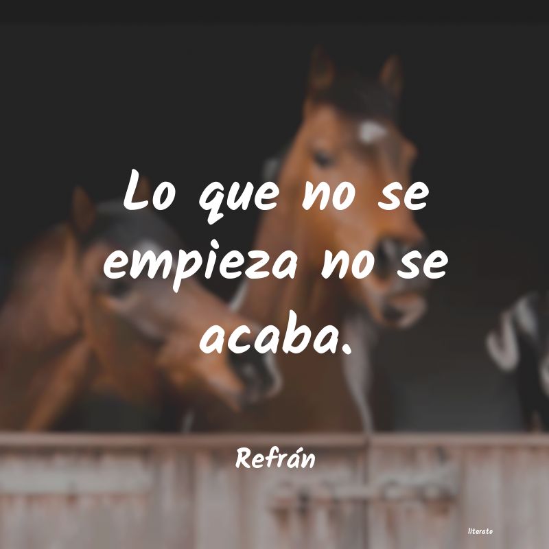 Frases de Refrán