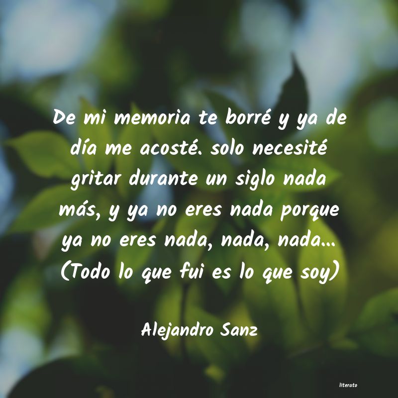 frases de Alejandro Sanz