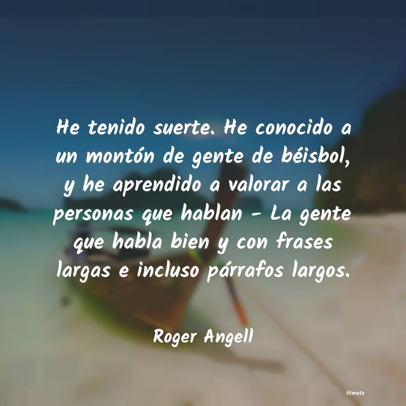 Frases de Roger Angell