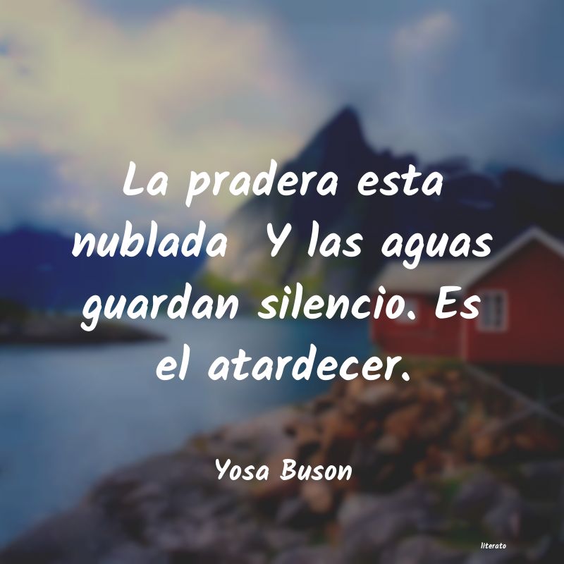 frases de Yosa Buson