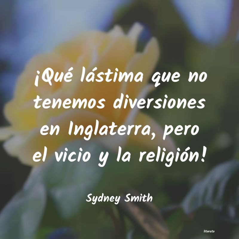 Frases de Sydney Smith