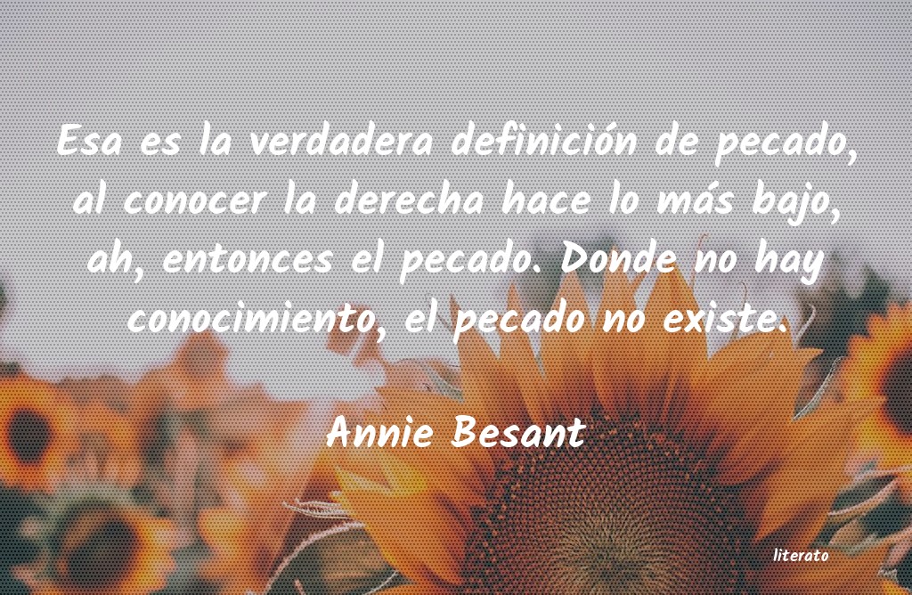 Frases de Annie Besant