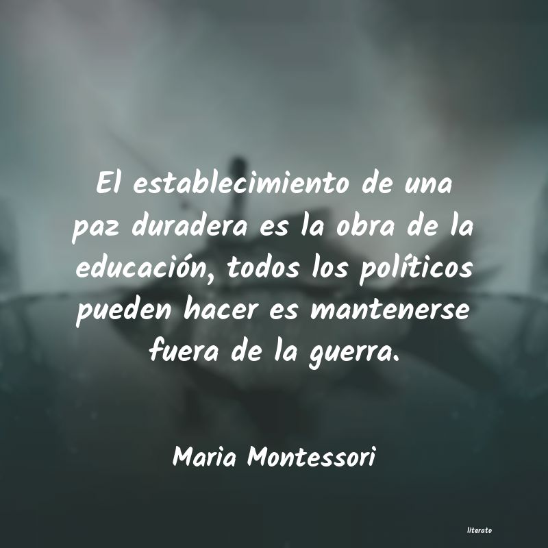 frases de Maria Montessori
