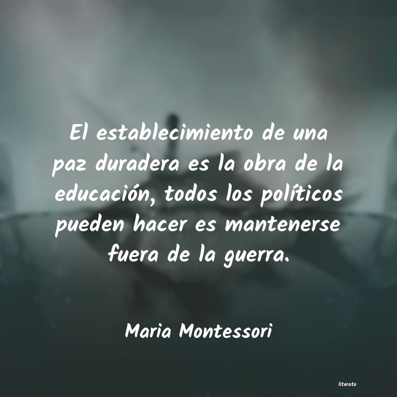 Frases de Maria Montessori