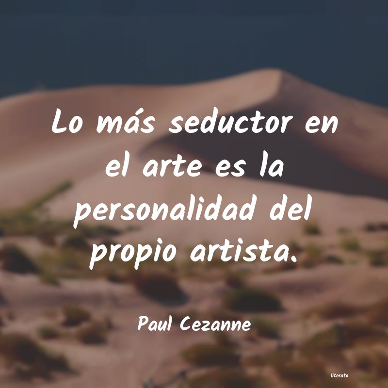 frases de Paul Cezanne