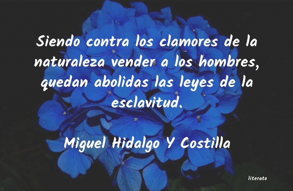 Frases de Miguel Hidalgo Y Costilla