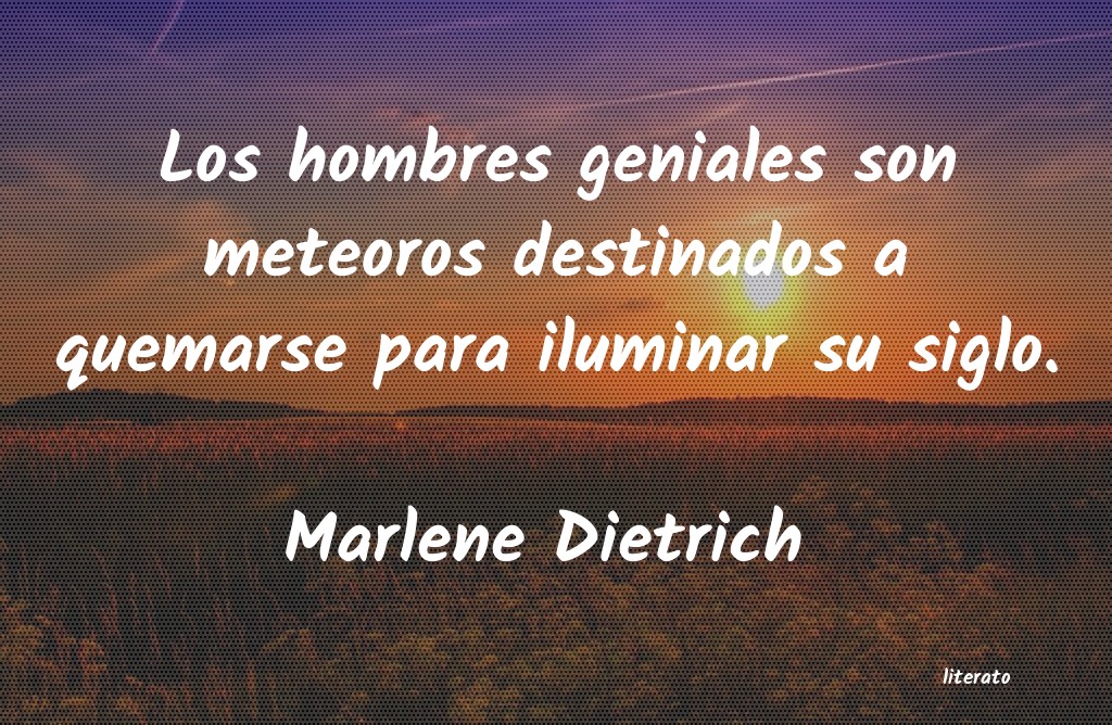 Frases de Marlene Dietrich