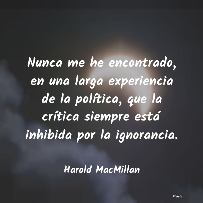 Frases de Harold MacMillan