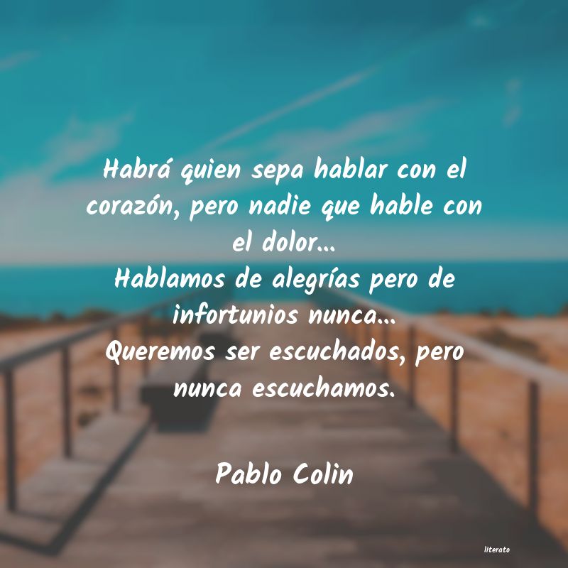 Frases de Pablo Colin