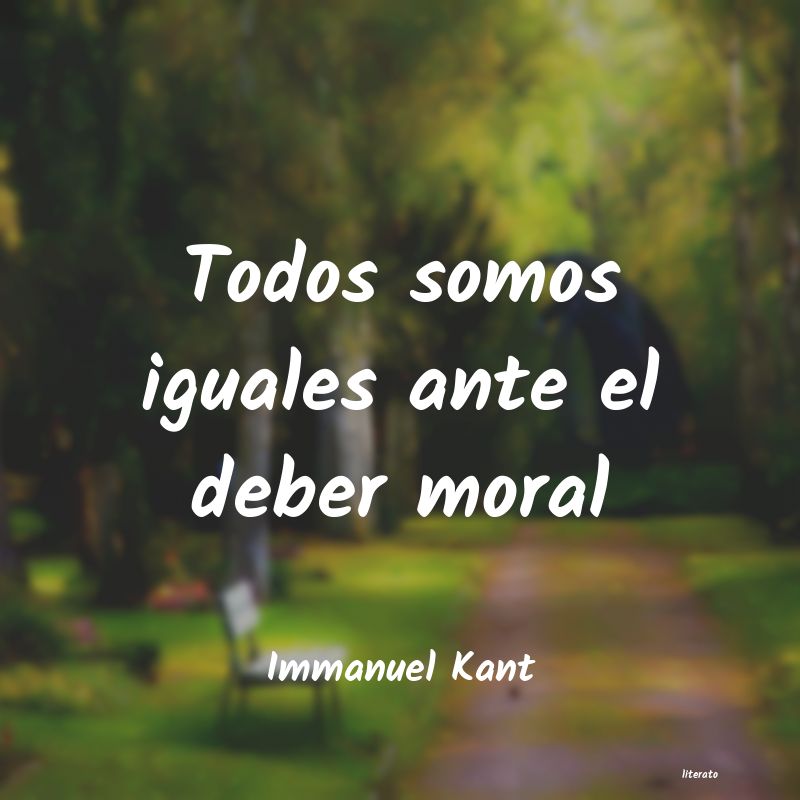 Frases de Immanuel Kant