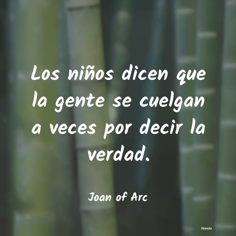 frases de Joan of Arc