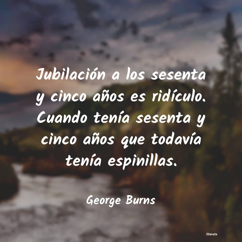 frases de George Burns