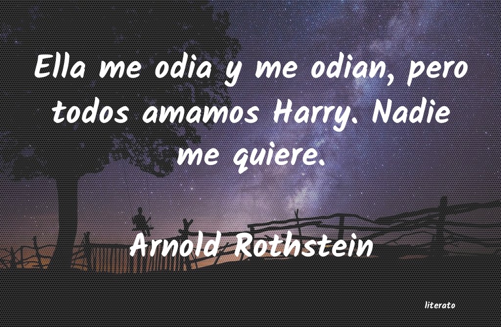 frases de Arnold Rothstein