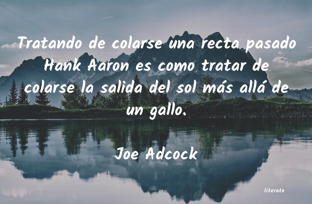 frases de Joe Adcock