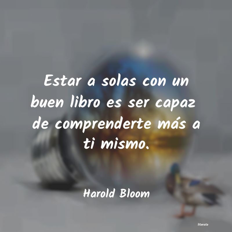 frases de Harold Bloom