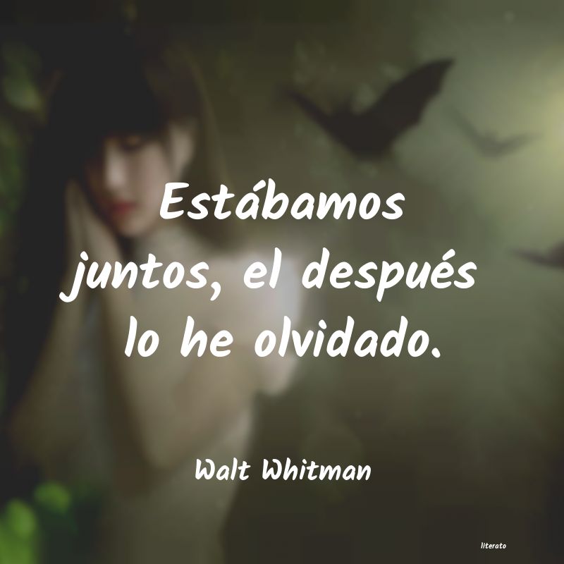 frases de Walt Whitman