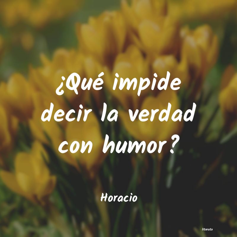 frases de Horacio