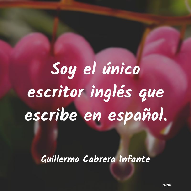 frases de Guillermo Cabrera Infante