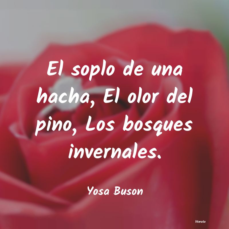 frases de Yosa Buson