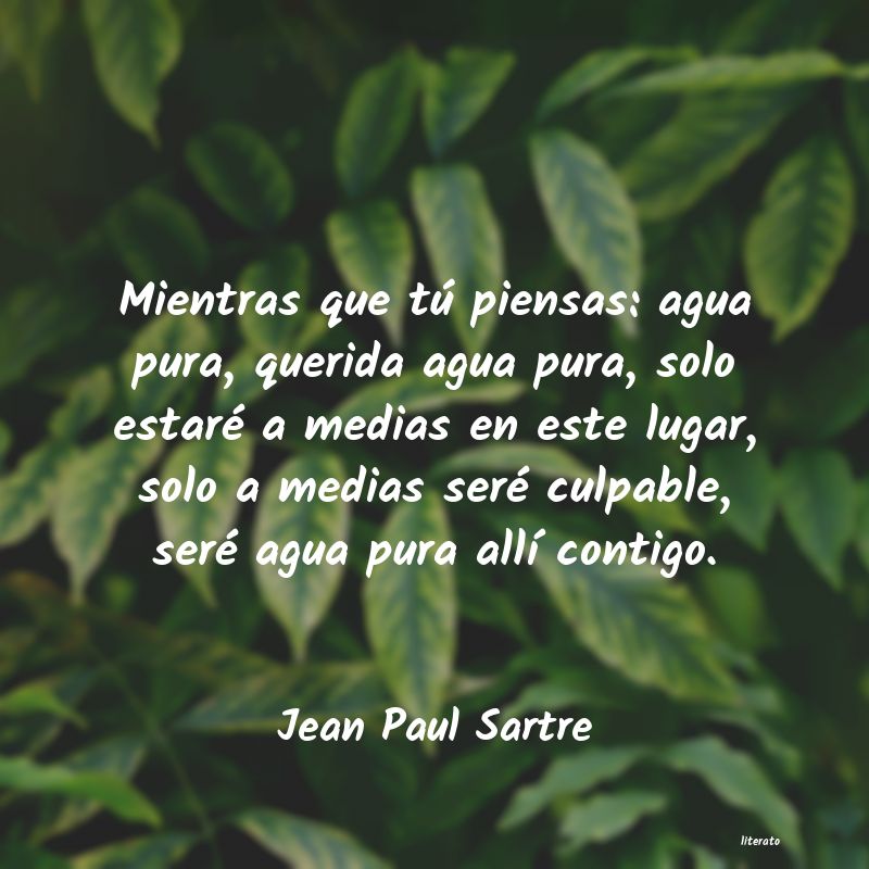 frases de Jean Paul Sartre