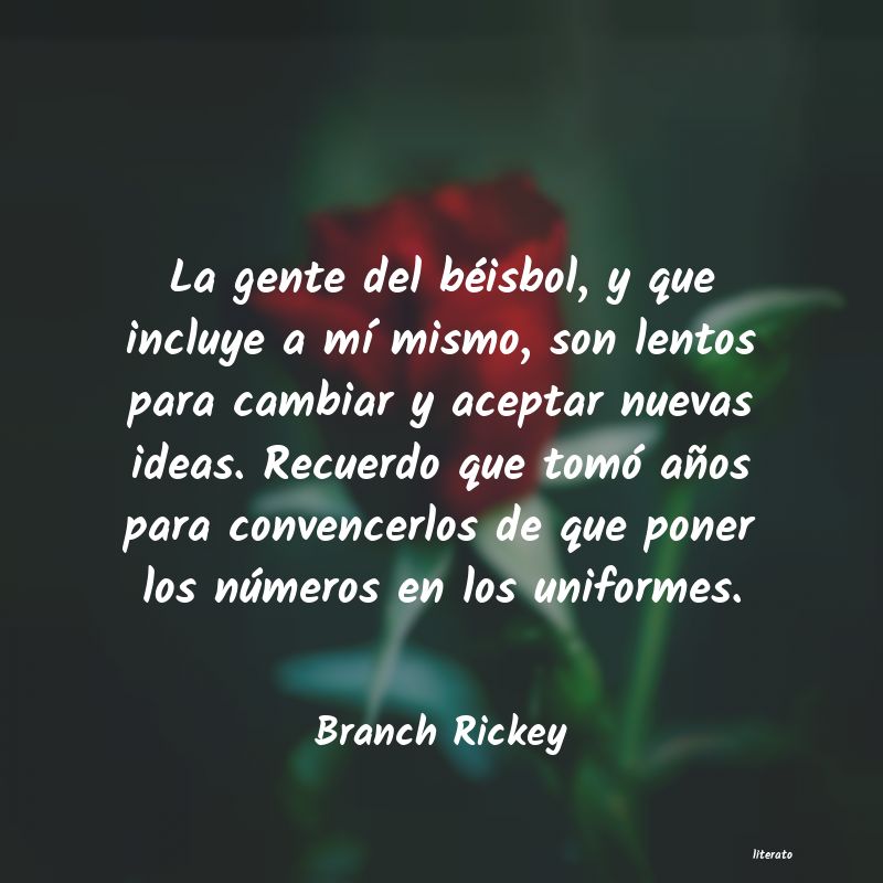 Frases de Branch Rickey