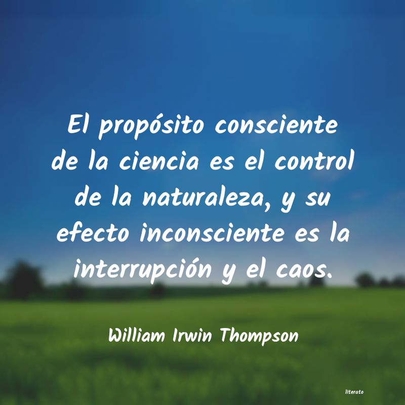 frases de William Irwin Thompson