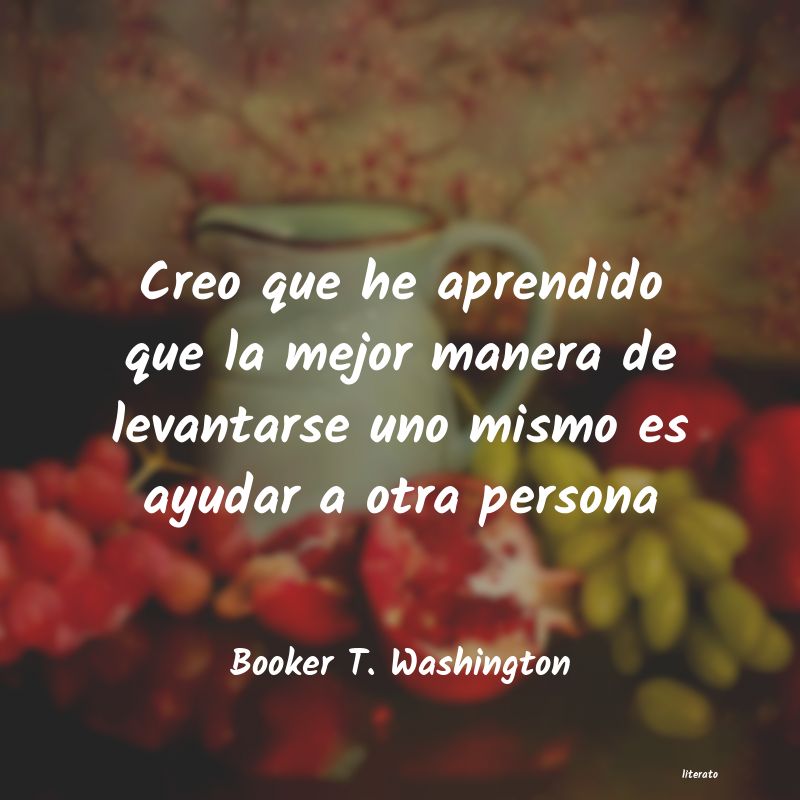 Frases de Booker T. Washington