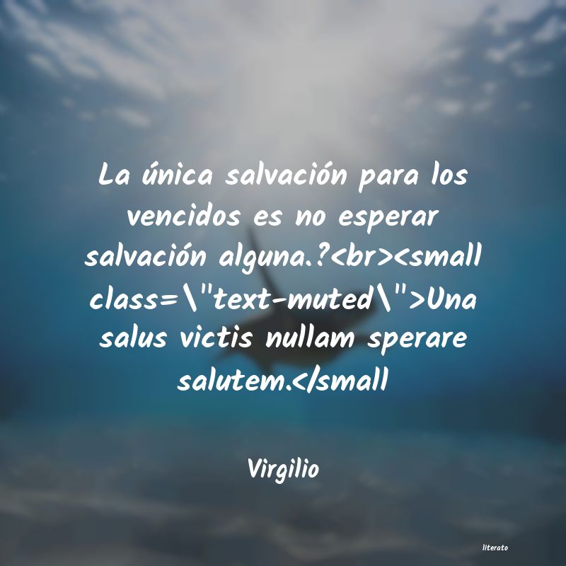 frases de Virgilio