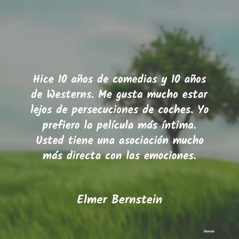 Frases de Elmer Bernstein