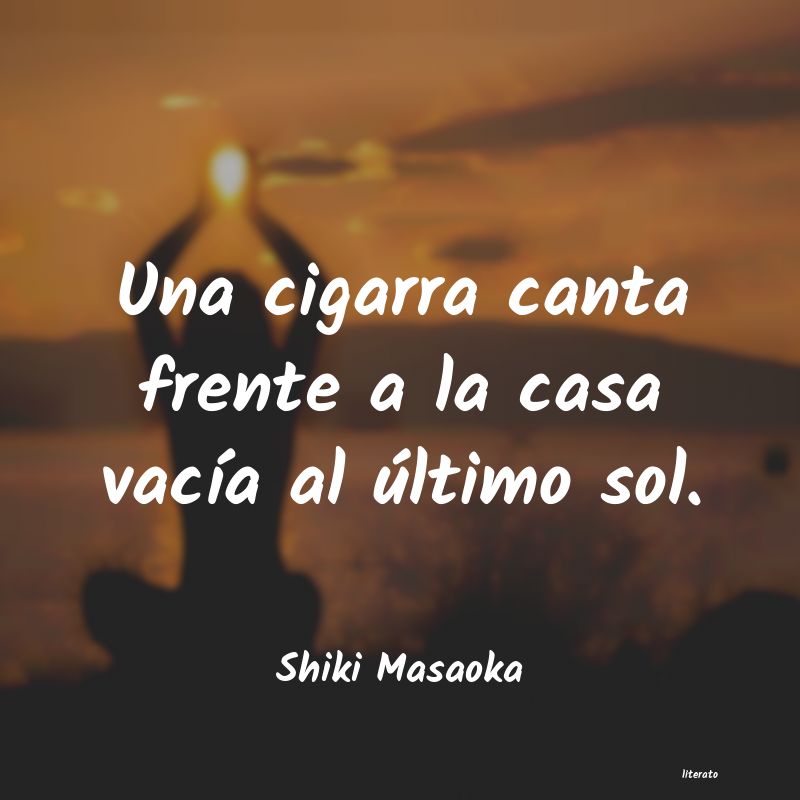 frases de Shiki Masaoka