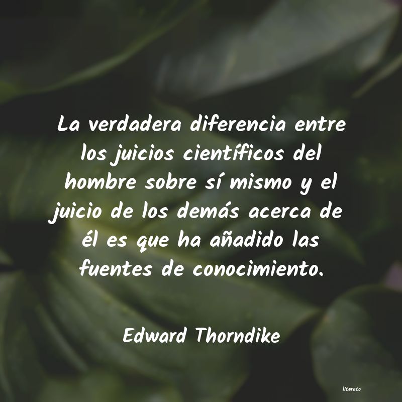 frases de Edward Thorndike