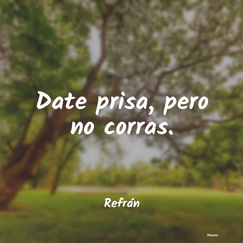 Frases de Refrán