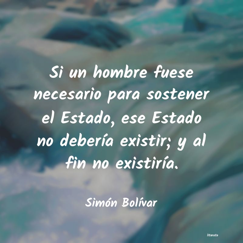 frases de Simón BolÃvar