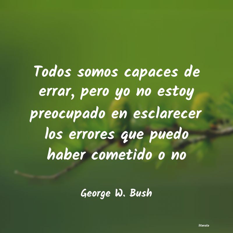 Frases de George W. Bush