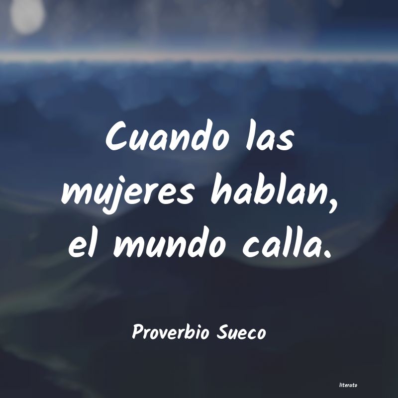 Frases de Proverbio Sueco