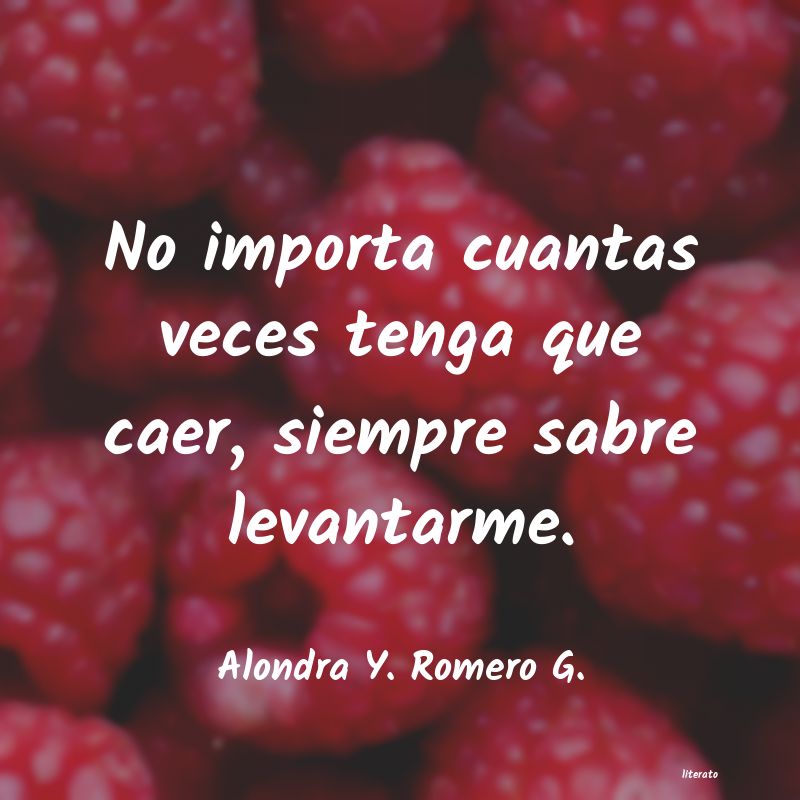 Frases de Alondra Y. Romero G.